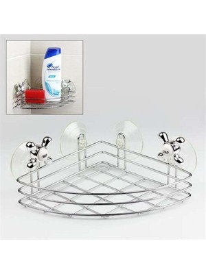 Feyza Design Pratik Köşe Organizer, Vantuzlu Çok Amaçlı Banyo Düzeni