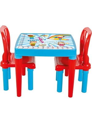 Hobby 2 Sandalyeli Oyun ve Aktivite Masasi Mavi
