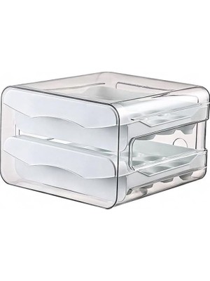 Bölmeli Plastik Yumurtalık Buzdolabı Düzenleyici Yumurta Saklama Çekmecesi