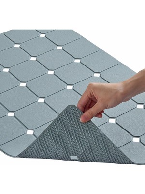 Feyza Design Katlanabilir Makine Yıkanabilir Kaymaz Duş Paspası 45X70 cm