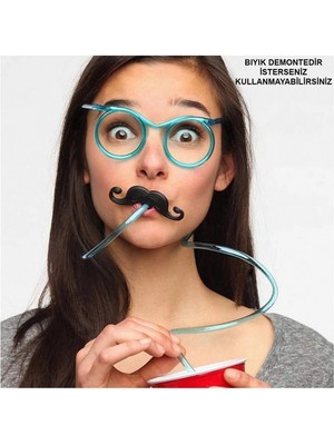 Ecoport Pipetli Parti Gözlüğümavi Renk