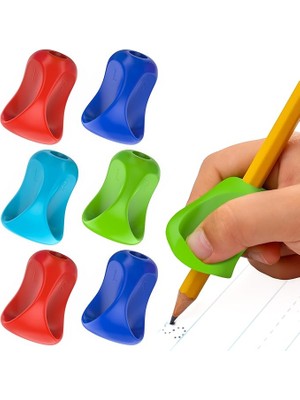 Pencil Grip Pinch Grip, Ergonomik Yazma Yardımı, Parlak Renkli Kalem Tutacakları, 6'lı, TPG-12706