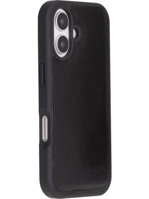 buğrahayalin iPhone 16 Plus Uyumlu Mıknatıslı Deri Cüzdan Magsafe Destekli, Kartlıklı Telefon Kılıfı