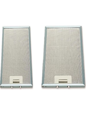 Filtre Esty 1390 | 1350 Aspiratör Filtre Seti (Metal) | 20.5 x 47.6 cm & 13 x 47.6 cm ( 2 Adet )