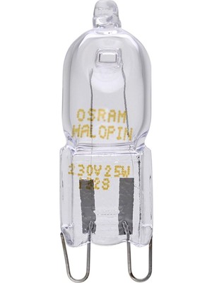 Osram , Fırın Lambası, 230 V, 25 W, G9 Halojen, Kalem Kalıbı, Fırın ve Mikrodalga Için, Yüksek Sıcaklıklar Için Uygundur