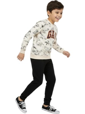 Baglan Erkek Çocuk Önü Baskılı Sweatshirt ve Eşofman Alt Takım BGL-ST05251