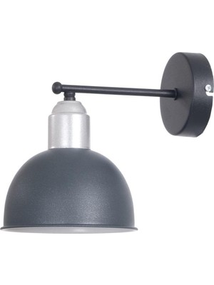 Avize Şirine Modern Tasarım Salon - Mutfak - Yatak Odası - Antrasit Gri Renk Duvar Aplik