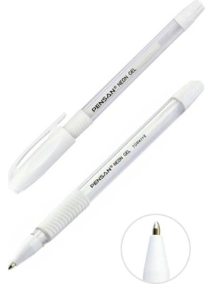 2 Adet Beyaz Neon Jel Kalem 1.0 101411 Aykiki