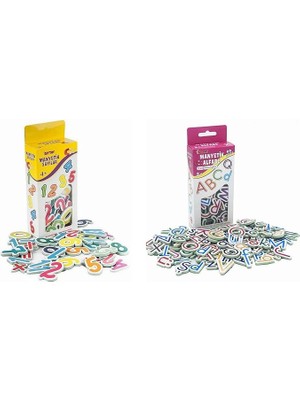 Manyetik Mıknatıslı Türkçe - Ingilizce Harfler ve Sayılar Eğitici Alfabe ve Sayı Magnet