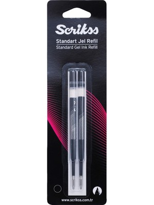 Hype Store Scrikss Jumbo Jel Tükenmez Refil 2'li Blister Siyah