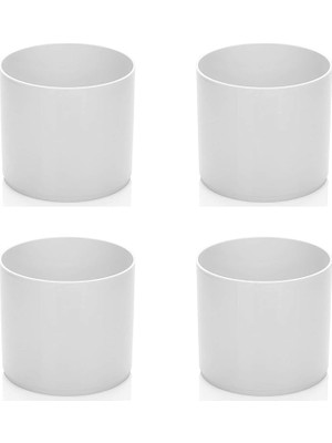 Trend Saksı (Beyaz) 4 Adet