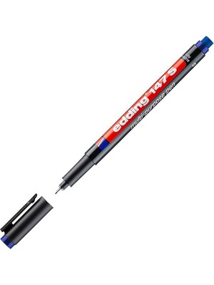 147 S Silgili Permanent Kalem - Asetat Kalemi - Mavi - 1 Kalem - 0,3 mm Yuvarlak Uç