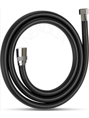 -150CM Siyah Pvc Duş Hortumu/ultra Dayanıklı Duş Spirali
