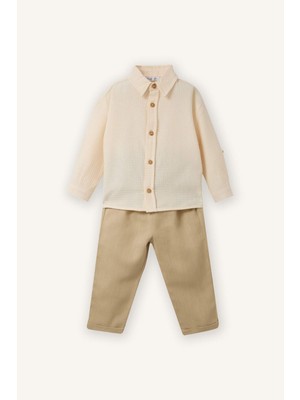 DeFacto Waffle 2'li Takım Erkek Bebek G8251A526SP