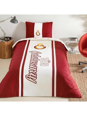 Galatasaray 1905 Glow Standart Pamuk Nevresim Takımı, Kırmızı, Tek Kişilik