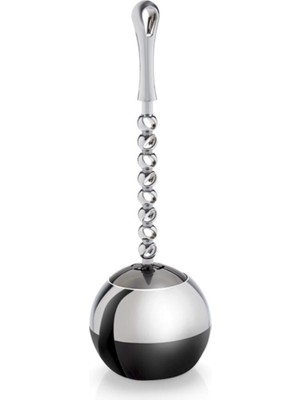 Feyza Design Krom Tombul Tuvalet Fırçası, Hijyenik ve Şık Tasarım