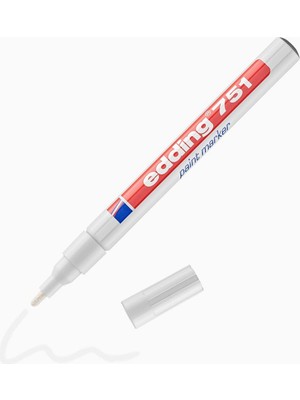 Hype Store Edding 751 Boya Kalemi - Beyaz - 1 Kalem - 1-2 mm Yuvarlak Uç