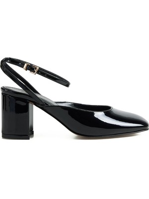 Fabrika Siyah Kadın Topuklu Ayakkabı Agıl-Ayela