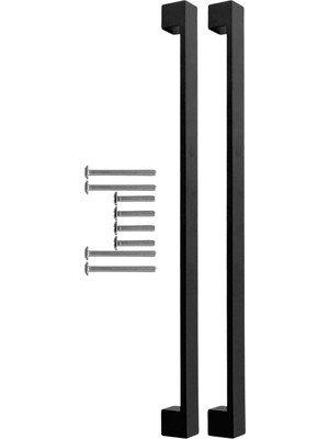ve Banyo Dolabı Kapakları ve Çekmeceler Için Kalın Metal Kulp Paslanmaz Alüminyum Mobilya Dolap Kulbu 320MM Mat Siyah 2 Adet