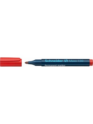Hype Store Schneider 130 Permanent Markör, Yuvarlak Uçlu, 1-3 Mm, Kırmızı