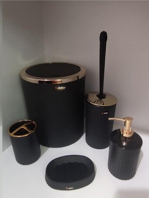 Feyza Design Lüks 5 Parça Banyo Seti, Şık ve Kullanışlı Tasarım