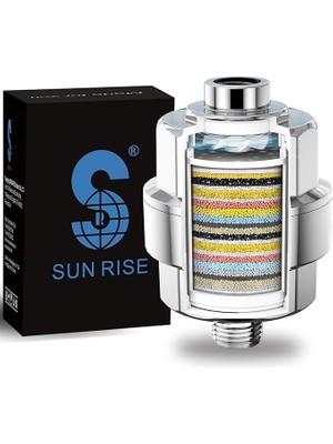 Su Için Duş Başlığı Filtresi - Girdaplı 20 Kademeli Duş Filtresi - En Yeni Versiyon - Klor ve Florürü Çıkarmak Için Yüksek Çıkışlı Su Yumuşatıcı - C E Vitamini ile Filtrelenmiş Yumuşak Su