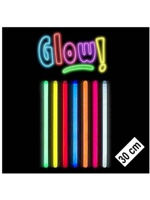Ecoport Karanlıkta Parlayan Fosforlu Glow Stick Kalın 30 cm 1 Adet