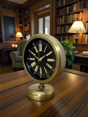 Bucuks Time Art 25 x 20 Eskitme Metal Masa Saati