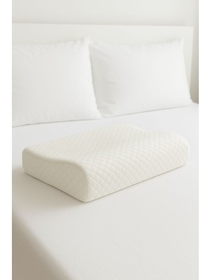 Alsev Boyun Destekli Visco Yastık 50X30X11 cm – Ortopedik Memory Foam Yastık, Fermuarlı Yıkanabilir Kılıf