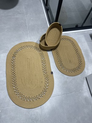 Feyza Design Pratik Banyo Takımı, Çamaşır Sepeti ve Organizer Seti