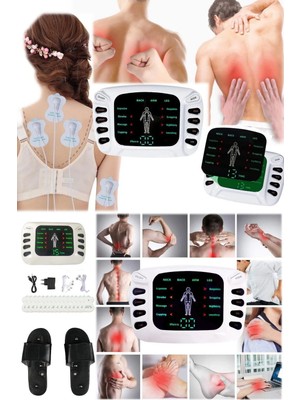 4 Pedli Tüm Vücut Akapuntur Tens Terapi Cihazı Tens Terliği Fizyoterapi 8 Modlu Elektronik Cihaz