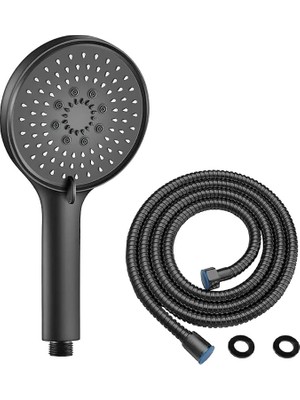Huge Duş Başlığı Seti, Yüksek Basınçlı, Kireç Önleyici Nozlle Sistemi/su Tasarruflu Uzun Banyo Duş Hortumu (Asorti Üründür, Renk ve Şekil Değişkenlik Gösterebilir)