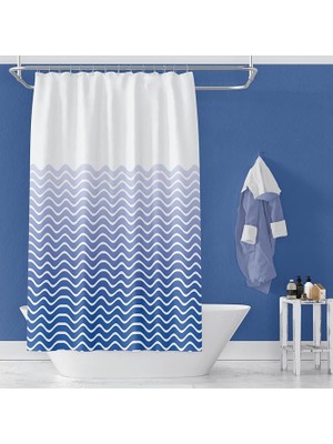 Perdesi 1X100X200 Tek Kanat Duş Perdesi Halka Hediyeli Duşakabin Perdesi 1870