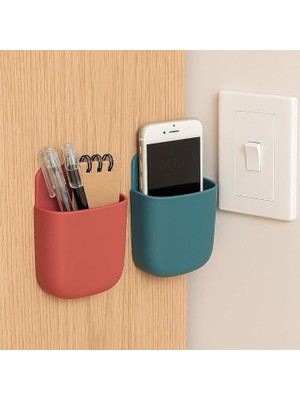 Yapışkanlı Masa Kenarı Organizer Cep – Kalem, Defter, Telefon Düzenleyici Saklama Kutusu | Masaya Zarar Vermeyen, Delmeden Uygulanan Pratik Organizer