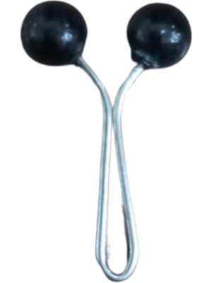 Bucuks Eşarp Klipsi Top Model Düz Siyah 1 Adet