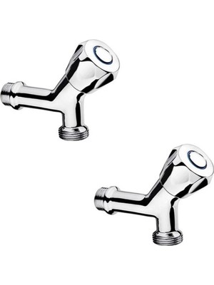 Feyza Design 2'li Su Akışını Kontrol Eden Çamaşır ve Bulaşık Makinesi Musluğu Seti