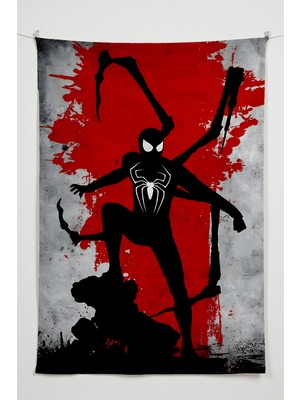 Charmbi Gamer Duvar Örtüsü -  Çok Renkli Anime Temalı Kumaş Oda Dekoru Tapestry