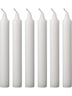 Feyza Design Şamdan Mum, Beyaz, Zarif ve Şık Aydınlatma Parçası