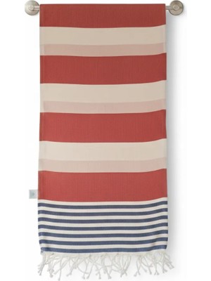 Aquatolıa Harput Peştemal -  Pamuk- 100 x 180 cm- Peştemal- Plaj Havlusu- Çizgili Desen