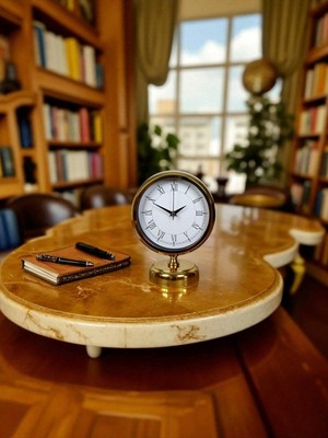 Bucuks Golden Edge 25 x 20 Gold Metal Masa Saati