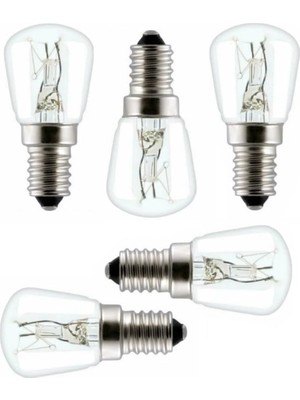 Süppürge Luxell Ile Uyumlu L Ankastre Davlumbaz Buzdolabı Fırın 15 Watt Mini Halojen Ampül 5 Adet