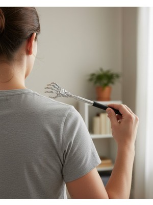 Zero Land Nrzsnt Ayarlanabilir Sırt Kaşıma Atı Dalı Metal ve Eğlenceli Figürlü