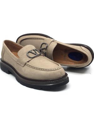 Taşpınar Ayakkabı Taşpınar %100 Hakiki Nubuk Deri Erkek Günlük Klasik Loafer Yazlık Ayakkabı Yeni Sezon 40-45