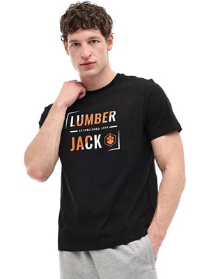 Lumberjack  ml Okına 11ID1-104 6fx Siyah Erkek T-Shirt A102064754