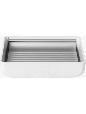 Feyza Design Şık Beyaz Sabunluk, Modern ve Zarif Banyo Aksesuarı