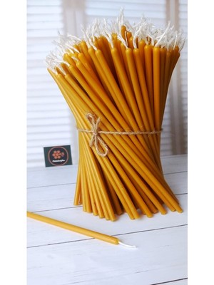 Feyza Design 25 Adet Doğal Balmumu Dilek Mumları, Uzun ve Ince, Parti ve Nişan Süsleri