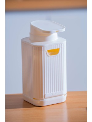 Acar 9255 Snoppy Sünger Hazneli Sıvı Sabunluk White - 19 cm