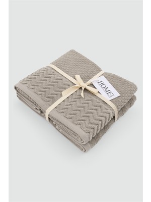 Denizli Çeyiz 2li Kadife Bordürlü Jakarlı 50X90 El Havlusu Spectre