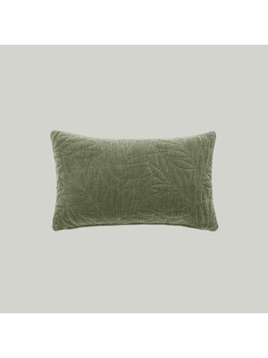 Linens Velour Kırlent Kılıfı 30X50 cm Haki