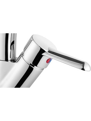 Lavabo Bataryası A41063, 360° Dönebilen, Krom, Seramik Diskli Kartuş, Tezgah Üstü Montaj